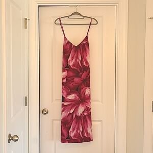 Beacon Breena Strappy Midi Dress, pink floral